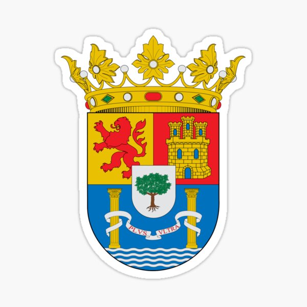 escudo de armas de la bandera de extremadura Pegatina