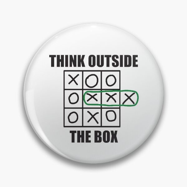 Item preview, THINK OUTSIDE THE BOX TIC TAC TOE designed and sold by Montrepeneuer.