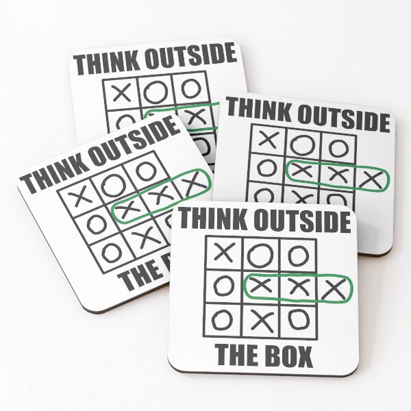 Item preview, THINK OUTSIDE THE BOX TIC TAC TOE designed and sold by Montrepeneuer.