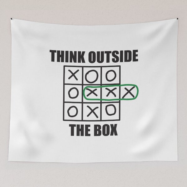 Item preview, THINK OUTSIDE THE BOX TIC TAC TOE designed and sold by Montrepeneuer.