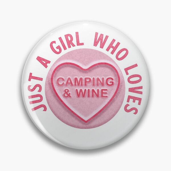 Artikelvorschau, Nur ein Mädchen, das Camping & Wein liebt entworfen und verkauft von WASABISQUID.