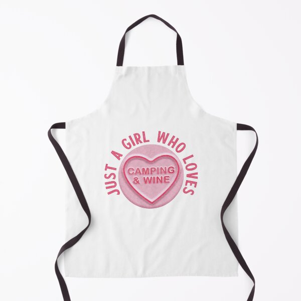 Item preview, Just A Girl Who Loves Camping & Wine designed and sold by WASABISQUID.