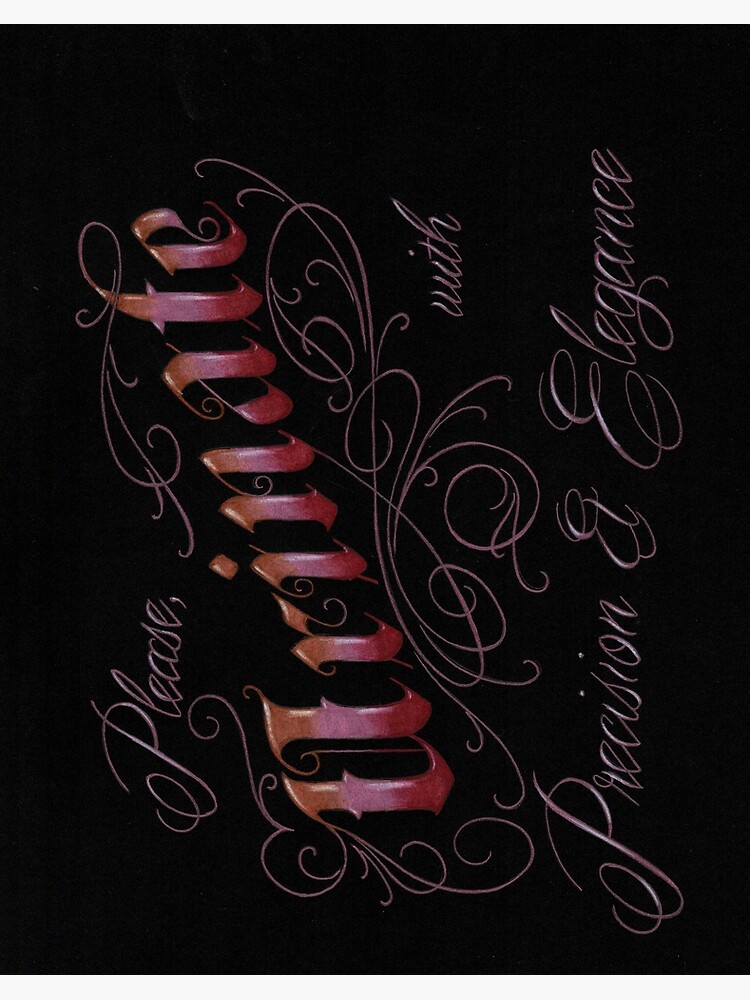Thumbnail 2 of 2, Art Board Print, “Please Urinate with Precision & Elegance” bathroom sign designed and sold by BlueStarrArt.