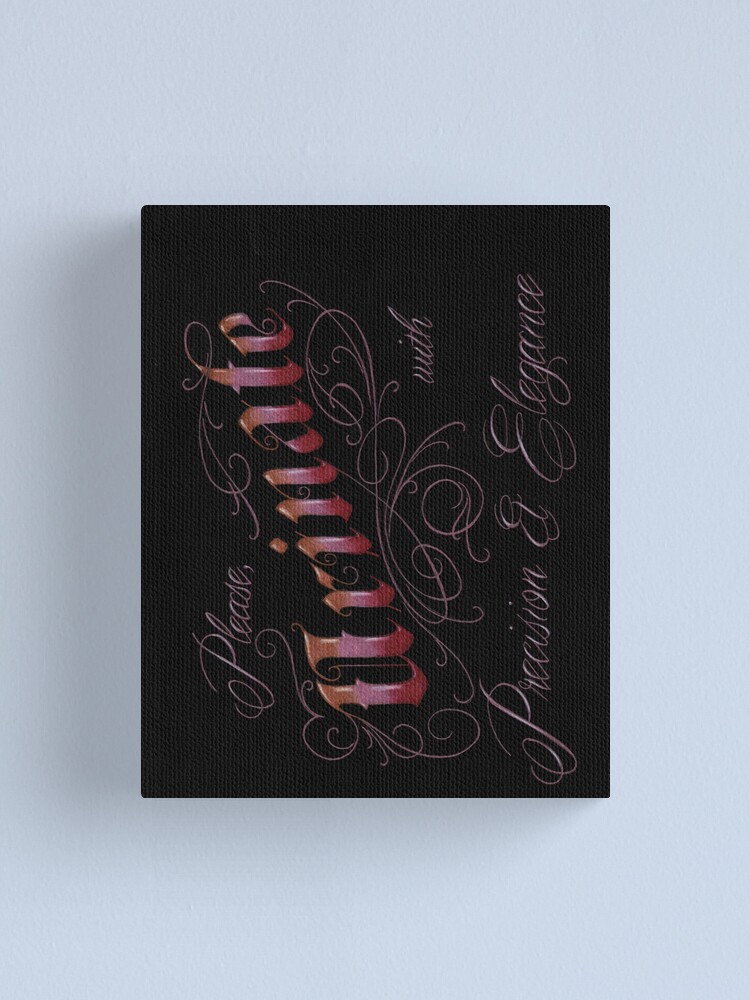 Thumbnail 1 of 3, Canvas Print, “Please Urinate with Precision & Elegance” bathroom sign designed and sold by BlueStarrArt.