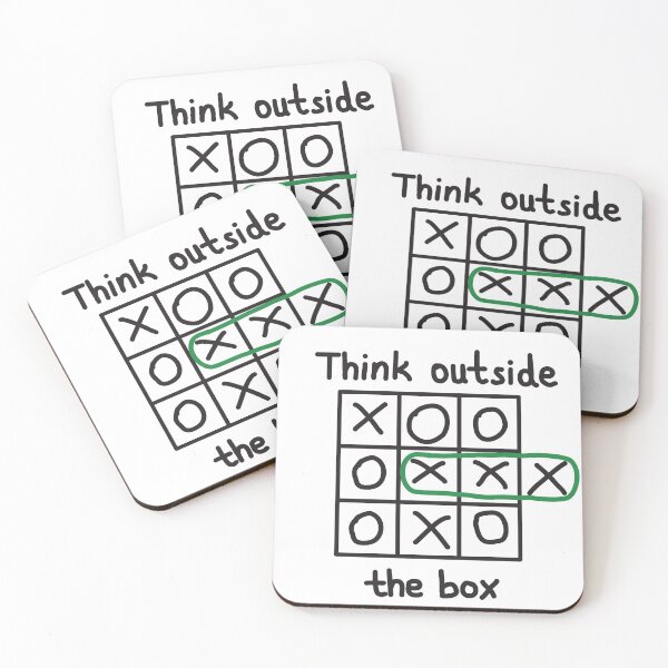 Item preview, Think outside the box TIC TAC TOE designed and sold by Montrepeneuer.