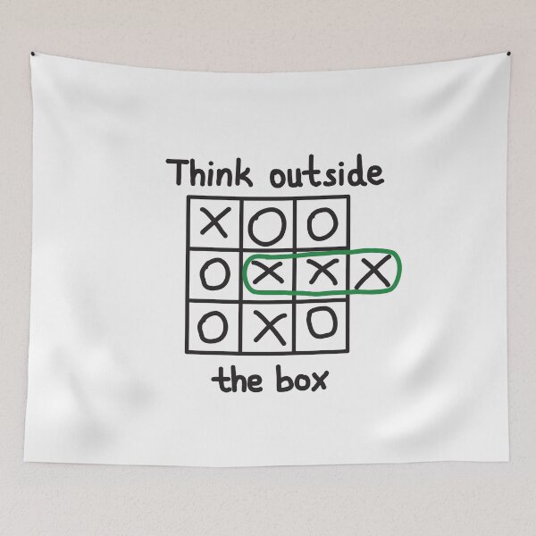 Item preview, Think outside the box TIC TAC TOE designed and sold by Montrepeneuer.
