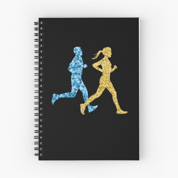 Item preview, Running club run meet Runner polygonal Design yellow blue designed and sold by FalkDania.