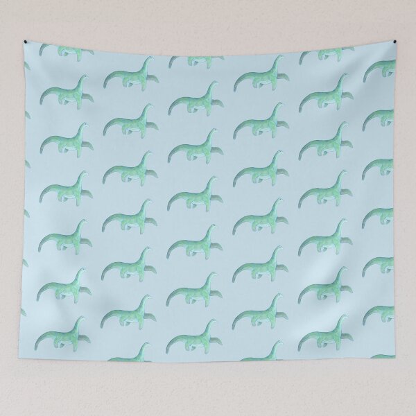 Item preview, Monster of Loch Ness , Nessie (blue background) designed and sold by ibyrd-7.
