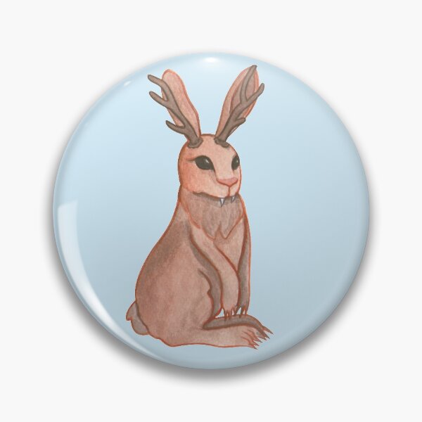 Item preview, Jackalope (blue background) designed and sold by ibyrd-7.