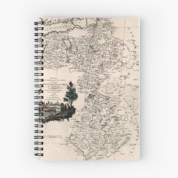 Item preview, 1782 Vintage Map of Duchies of Livonia, and of Estonia, and governments of Nowogorod, Bielogorod. Now Estonia and Latvia. designed and sold by Gin  Neko.