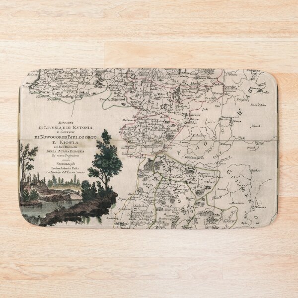 Item preview, 1782 Vintage Map of Duchies of Livonia, and of Estonia, and governments of Nowogorod, Bielogorod. Now Estonia and Latvia. designed and sold by Gin Neko.