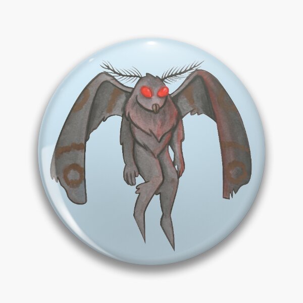 Item preview, Mothman (blue background) designed and sold by ibyrd-7.
