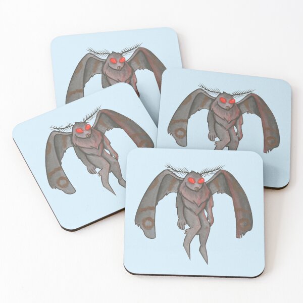Item preview, Mothman (blue background) designed and sold by ibyrd-7.