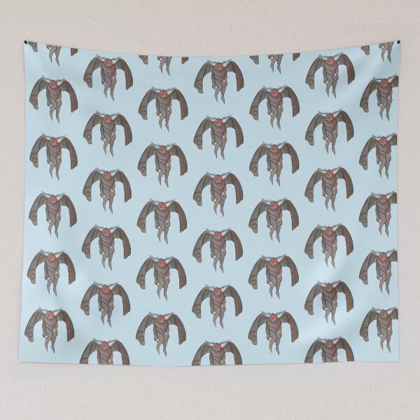 Item preview, Mothman (blue background) designed and sold by ibyrd-7.