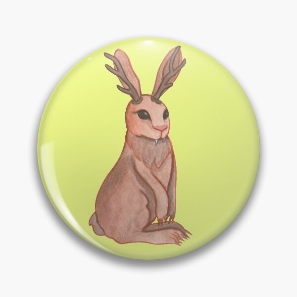 Item preview, Jackalope (yellow background) designed and sold by ibyrd-7.