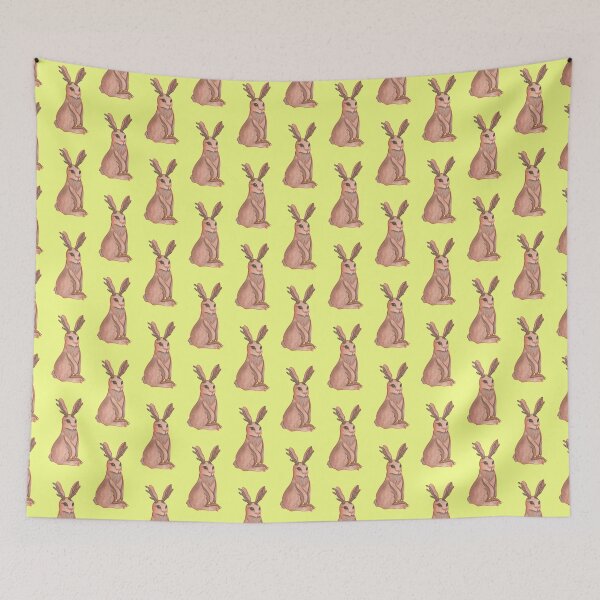 Item preview, Jackalope (yellow background) designed and sold by ibyrd-7.