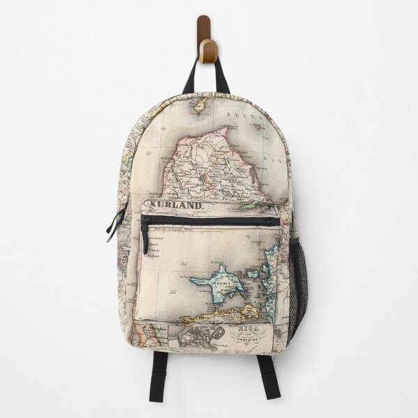 Item preview, 1860 Vintage Map of Estonia and Latvia designed and sold by Gin Neko.