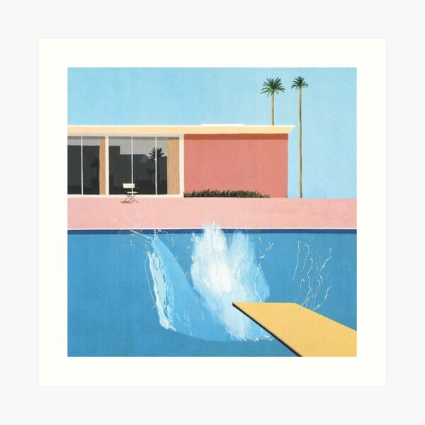 david hockney un toque más grande Lámina artística