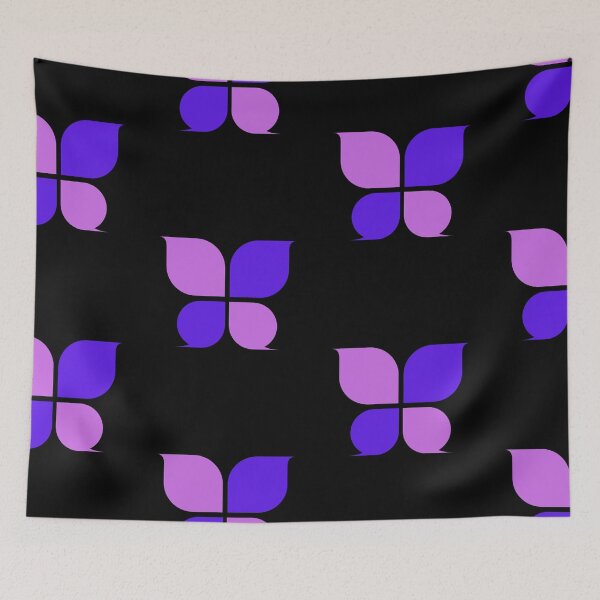 Aperçu de l'œuvre Collection d'émojis papillon violet 2 créée et vendue par kyds.