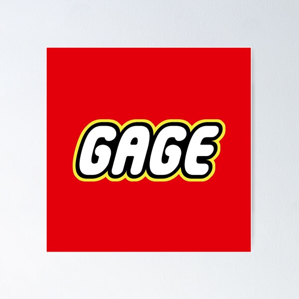 Item preview, Gage Name Gift Funny Bricks Childhood Retro Toy For Gage designed and sold by Urosek.