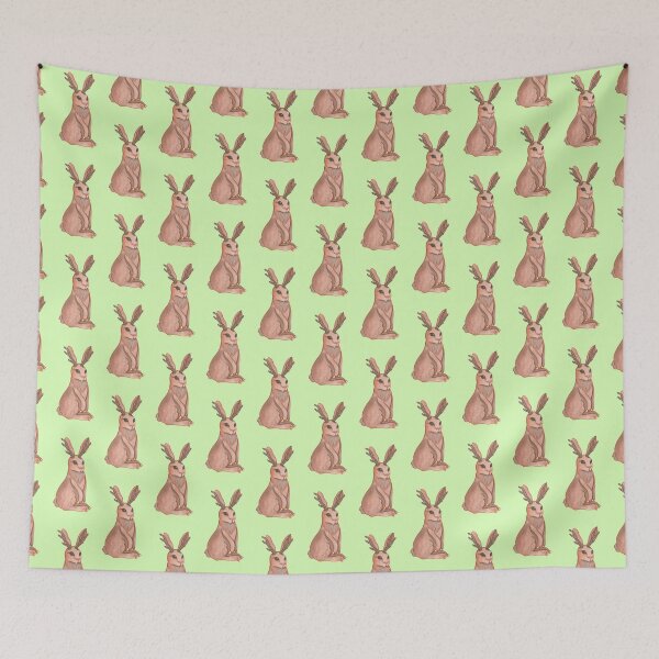 Item preview, Jackalope (green background) designed and sold by ibyrd-7.