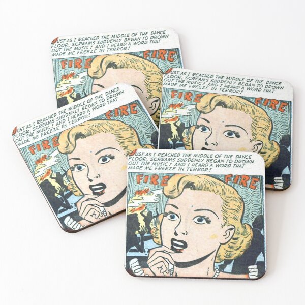 Item preview, Screams On The Dance Floor Vintage Comic Print designed and sold by LittleIconShop.