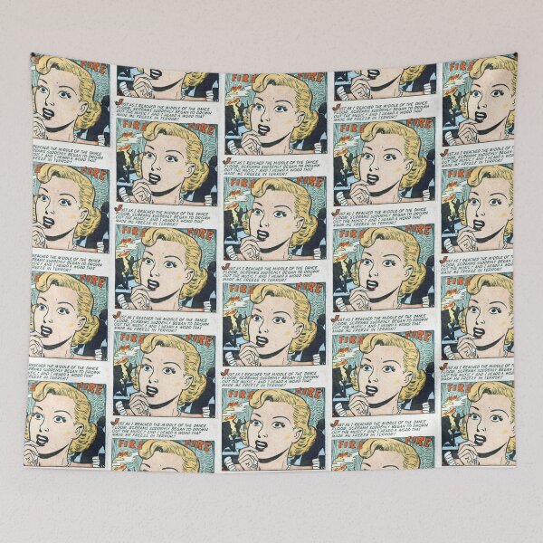 Item preview, Screams On The Dance Floor Vintage Comic Print designed and sold by LittleIconShop.