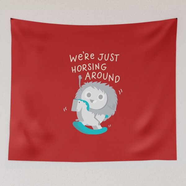 Item preview, WE'RE JUST HORSING AROUND designed and sold by PureGeometry.