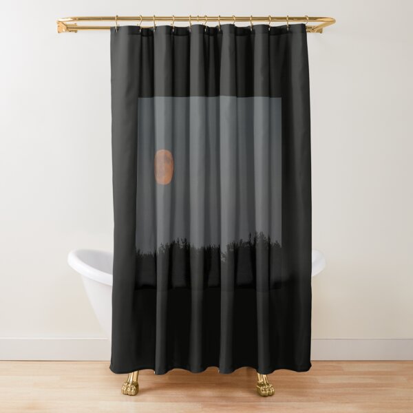 Peach Moon Shower Curtain