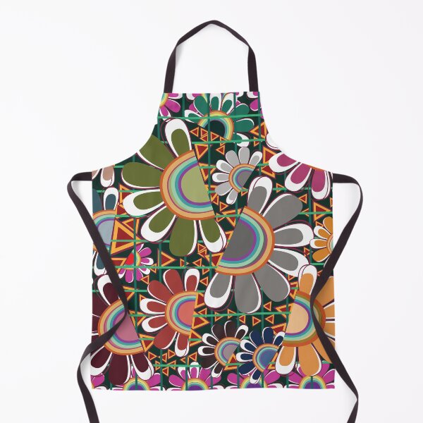 Item preview, clorful digital abstract flower patterns designed and sold by Delqabel.