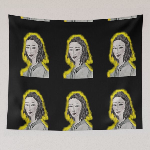 Item preview, BW PORTRAIT, YELLOW GLOW designed and sold by IvanaKada.