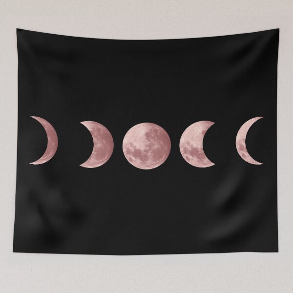 Item preview, Rose golden coloured moon phases designed and sold by felinefeelings.
