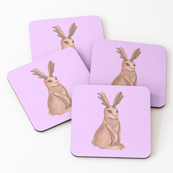 Item preview, Jackalope (lilac background) designed and sold by ibyrd-7.