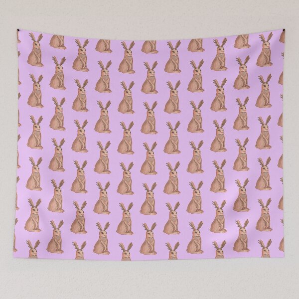 Item preview, Jackalope (lilac background) designed and sold by ibyrd-7.