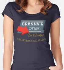 Omas Diner Tailliertes Rundhals-Shirt
