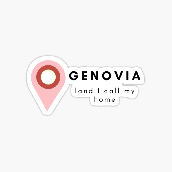 genovia location marker Sticker