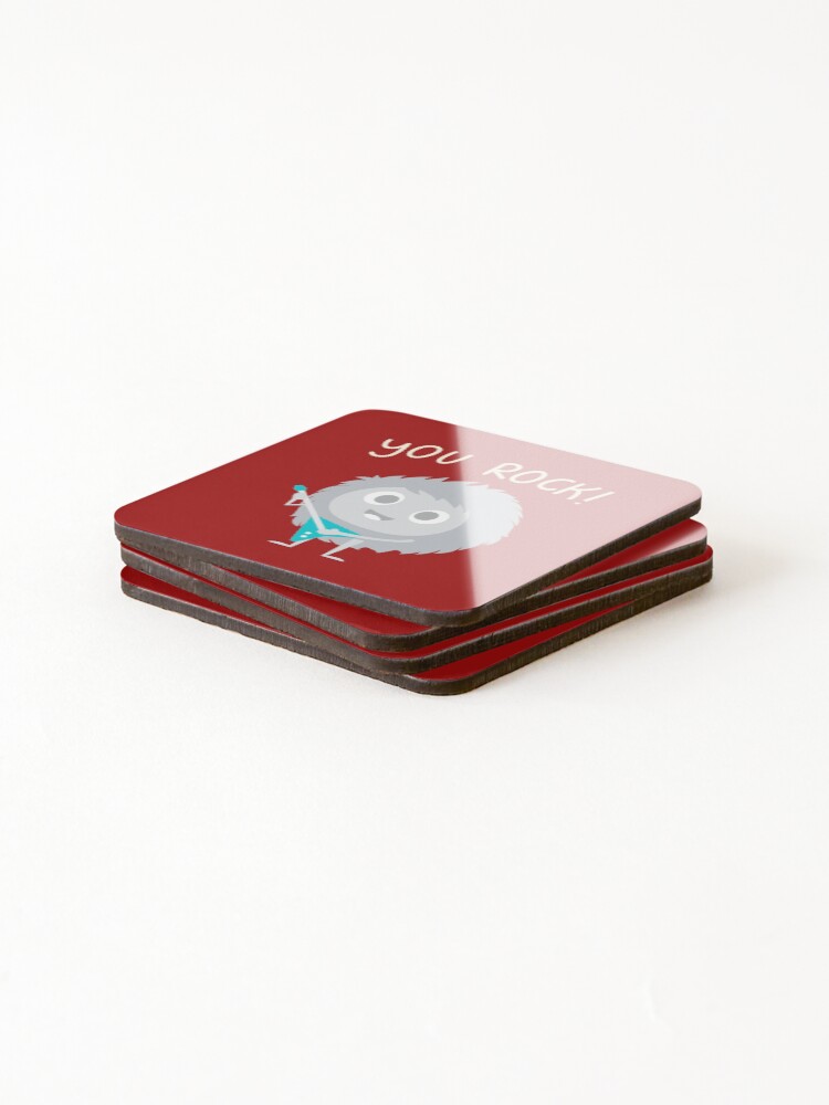 Thumbnail 4 of 5, Coasters (Set of 4), YOU ROCK designed and sold by PureGeometry.