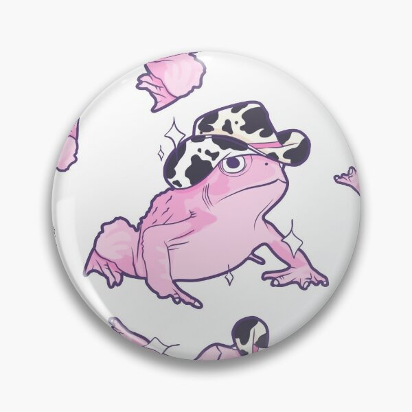 Frog Pin Button  Pastel Donut Shop