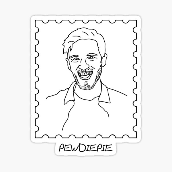 Aperçu de l'œuvre Impossible de dessiner: Pewdiepie créée et vendue par CantDrawCelebs.