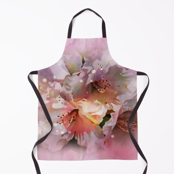 Item preview, Apple blossoms in an abstract design designed and sold by harietteh.
