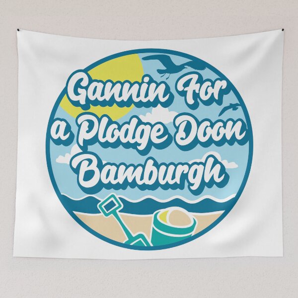 Item preview, Gannin for a plodge doon Bamburgh - Going for a paddle in the sea at Bamburgh designed and sold by robimerch.