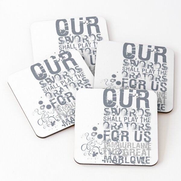 Item preview, Marlowe Tamburlaine Swords Quote designed and sold by Styled Vintage.