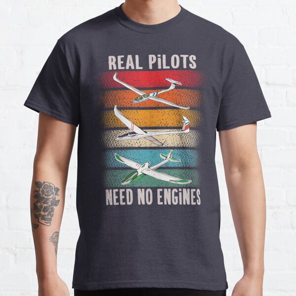 Vintage Sailplane Pilot Gliding Gift For Gliders Classic T-Shirt