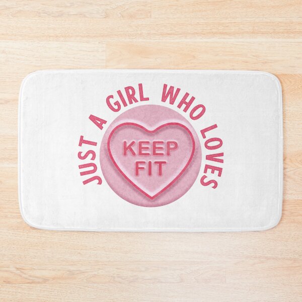Item preview, Just A Girl Who Loves Keep Fit designed and sold by WASABISQUID.