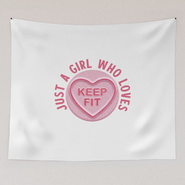 Item preview, Just A Girl Who Loves Keep Fit designed and sold by WASABISQUID.
