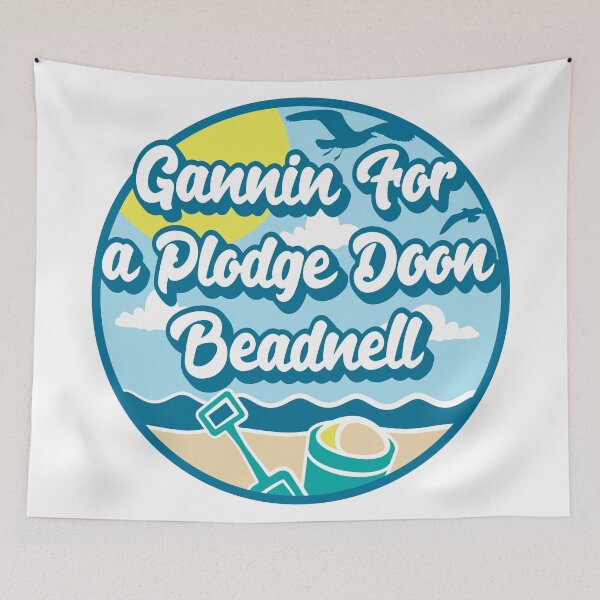 Item preview, Gannin for a plodge doon Beadnell - Going for a paddle in the sea at Beadnell designed and sold by robimerch.