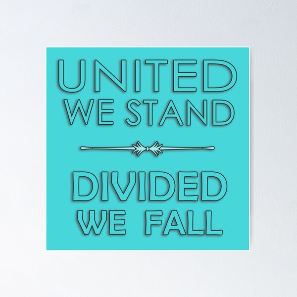 Item preview, United We Stand, Divided We Fall designed and sold by daysray.