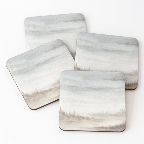 Item preview, Moody cloudy watercolor landscape designed and sold by EylianaPainting.