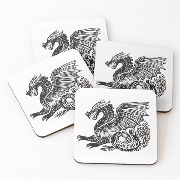 Item preview, Dragon in Black and White designed and sold by LorenWalker.