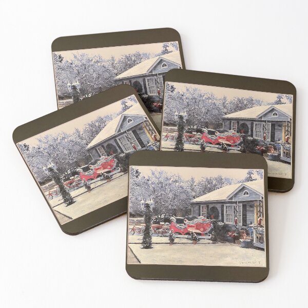 Item preview, Santa Sleigh in the Snow designed and sold by Artist Gary Springer.